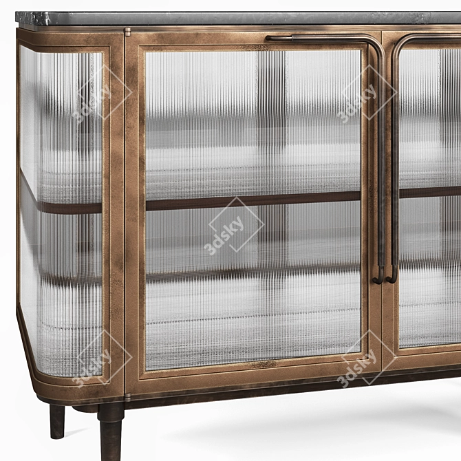 Modern 3D Plano Credenza Furniture 3D model image 2