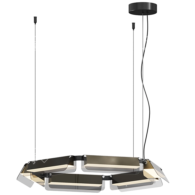 Contemporary 40W Pendant Light 3D model image 2