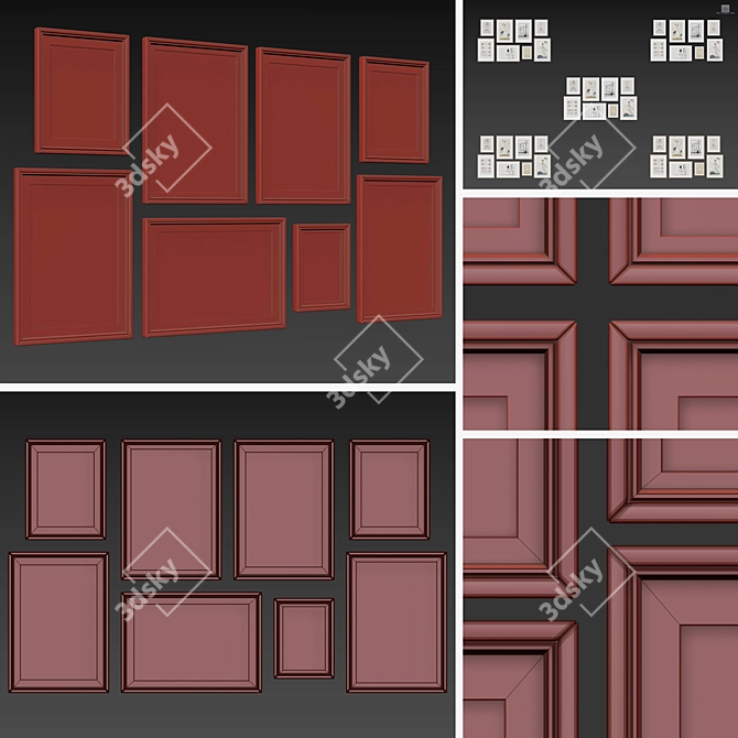 Multi-Frame Picture Set Collection 3D model image 5