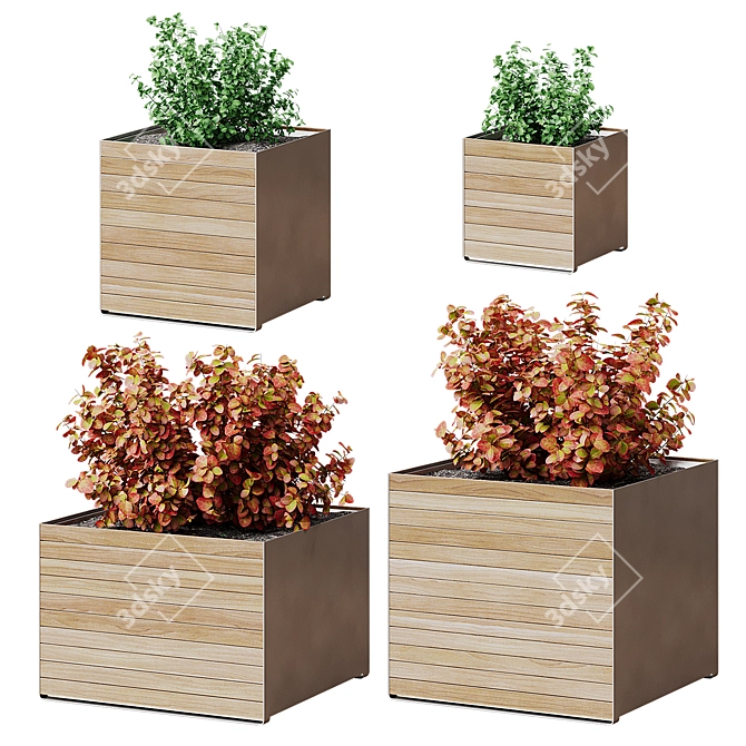 Roka Flower Stand Collection 3D model image 1