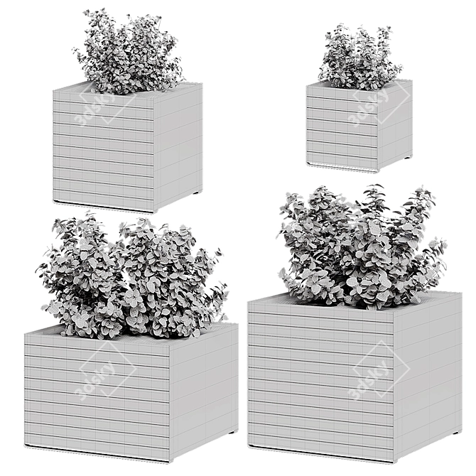 Roka Flower Stand Collection 3D model image 5