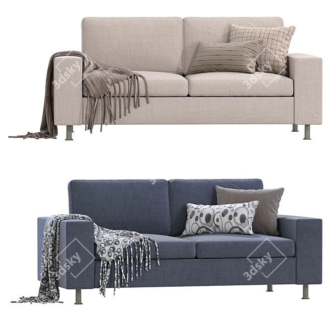 Modern BoConcept INDIVI Sofa 3D model image 1