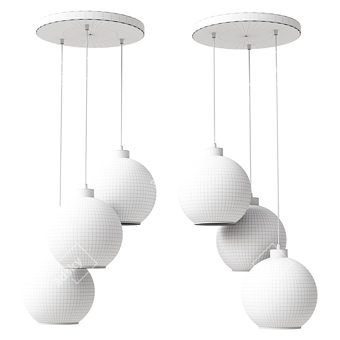 Modern Pendant Light TK Cubus 3D model image 2