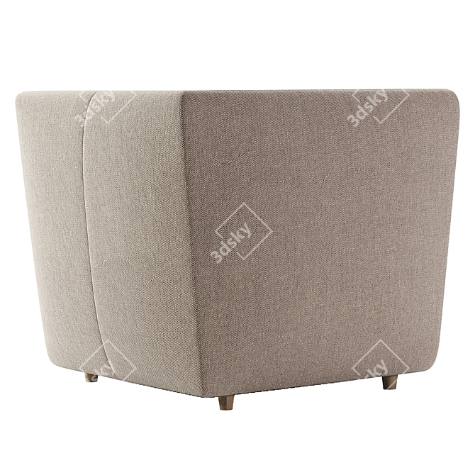 Modern Armchair Nisa Collection Products 3D model image 4