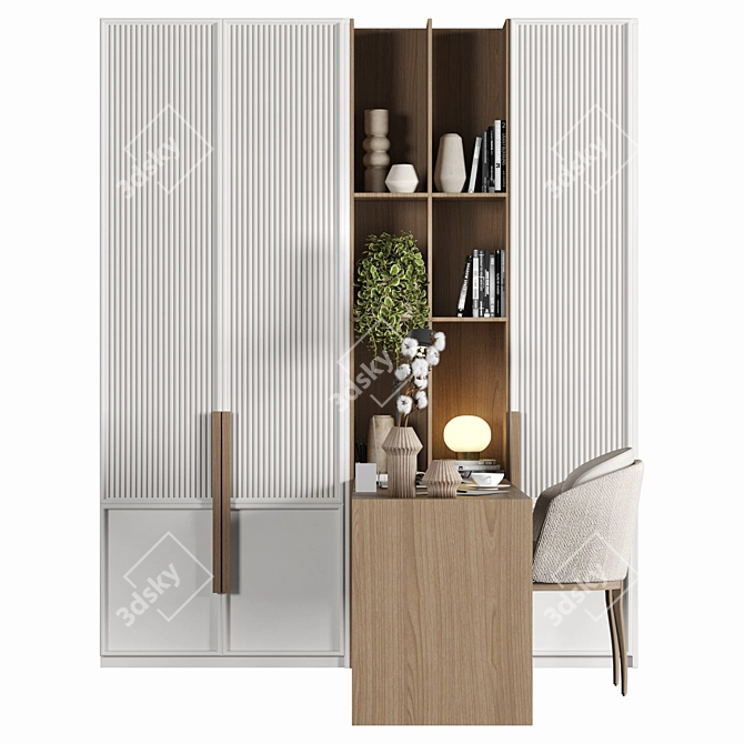 Modern Home Office Furniture Set 3D model image 6