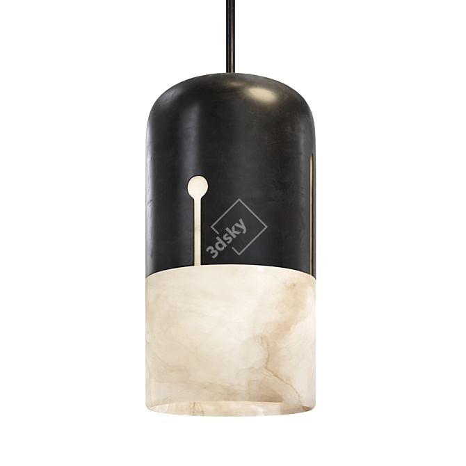 Designer Pendant Light Fixture 3D model image 1