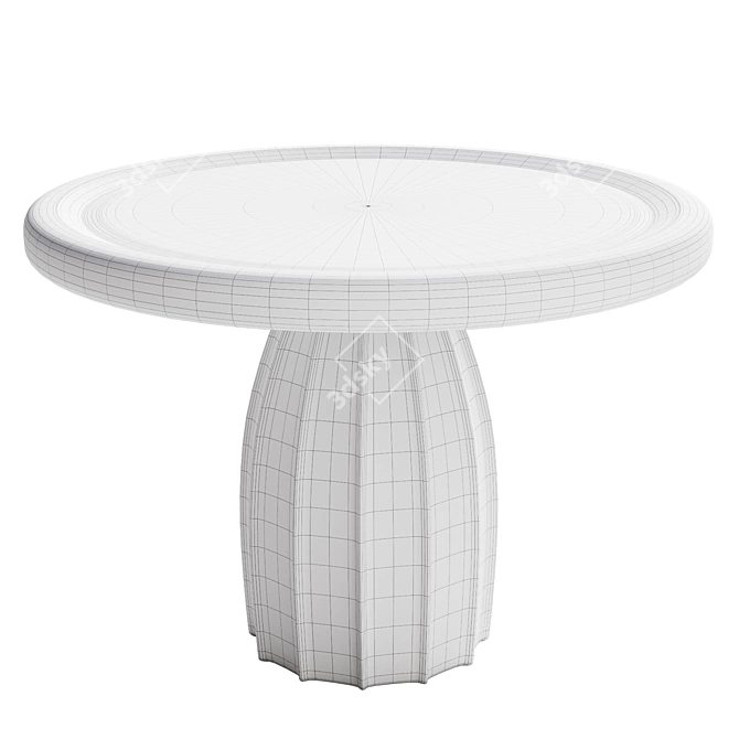  Boho Drum Side Table 3D model image 5