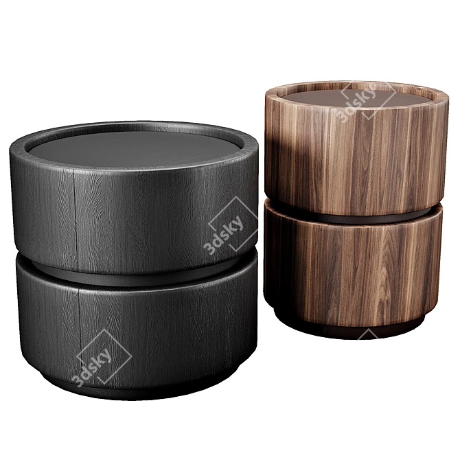 Modern Luxury Bonaldo Moneypenny Side Table 3D model image 1