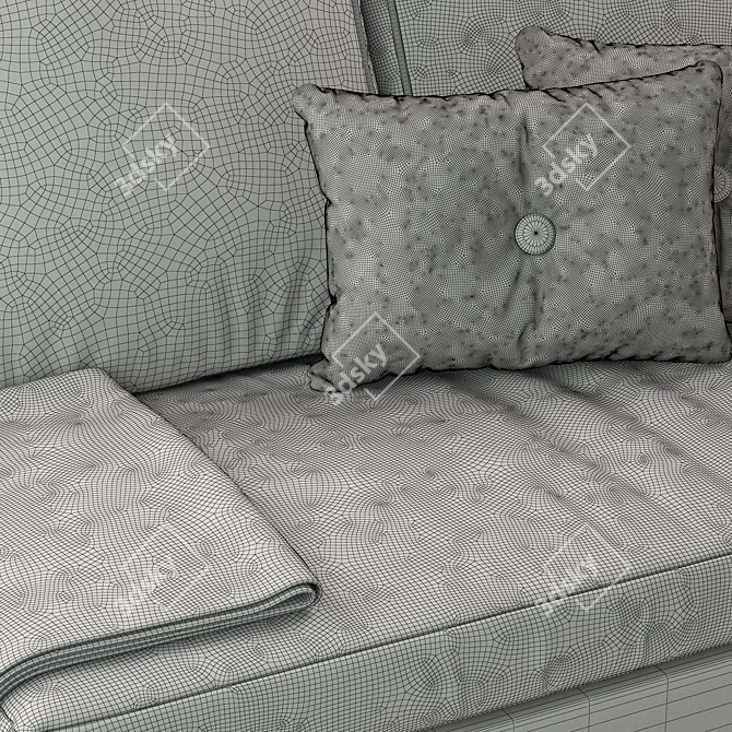 Nordic Outdoor Sofa G5009b 3D model image 5