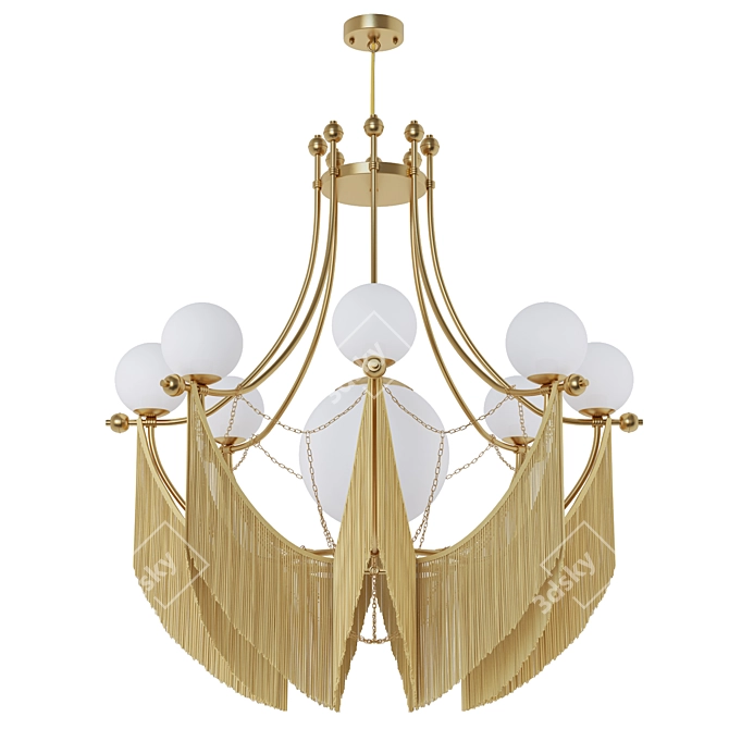 Elegant ''Clementine'' Chandelier by Pikartlights 3D model image 1