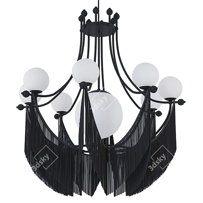 Elegant ''Clementine'' Chandelier by Pikartlights 3D model image 2