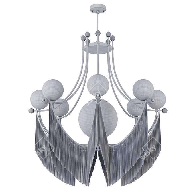 Elegant ''Clementine'' Chandelier by Pikartlights 3D model image 4