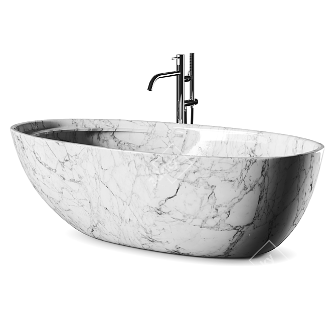 Antoniolupi Eclipse Oval Bathtub Modern Luxury Design 3D model image 1