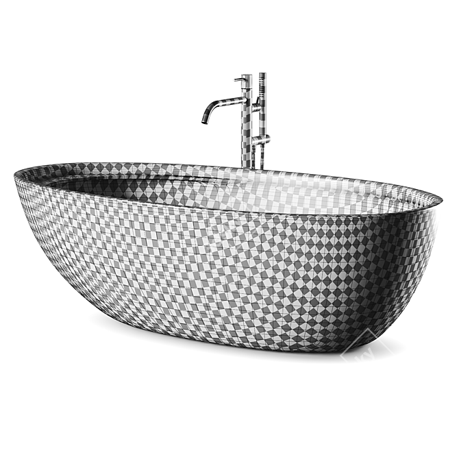 Antoniolupi Eclipse Oval Bathtub Modern Luxury Design 3D model image 3