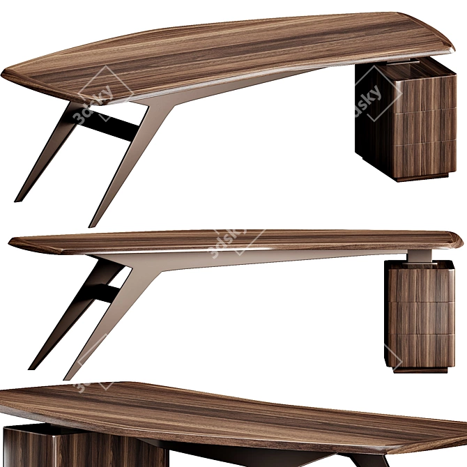 Sleek and Modern Dining Table 3D model image 1