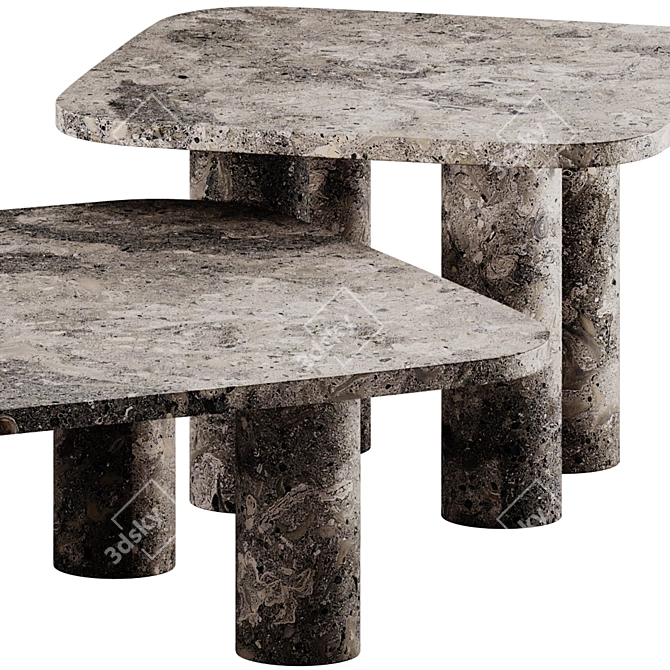 Stylish Volos Square Coffee Table 3D model image 4