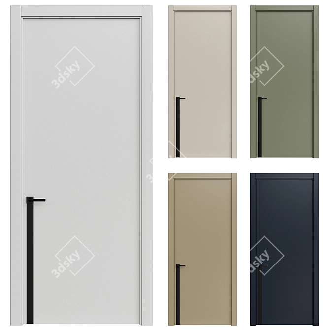 3D Model Interior Door 255 3D model image 1