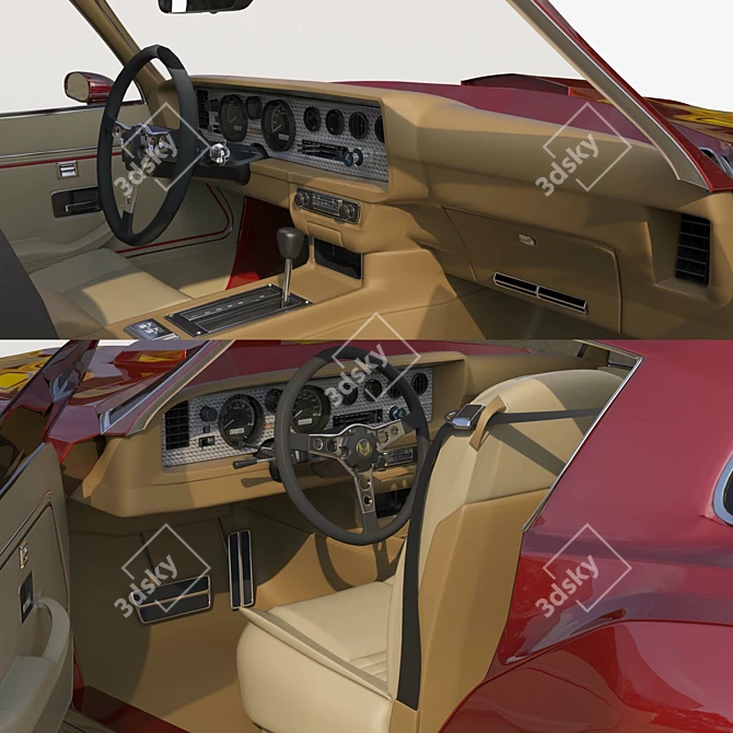 77 Pontiac Firebird Wide Kit 3D model image 4