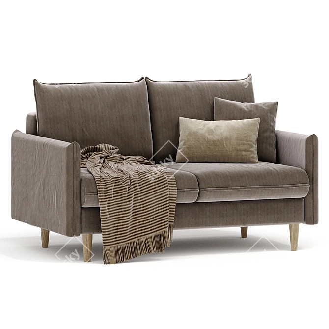 Compact Slipson Sofa by Divan.ru 3D model image 3