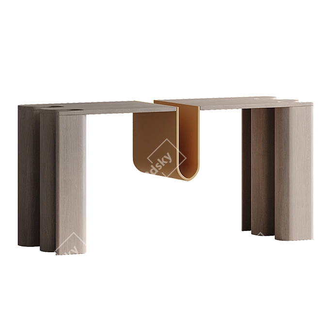  Scandinavian-Inspired Cloth Coffee Table 3D model image 3