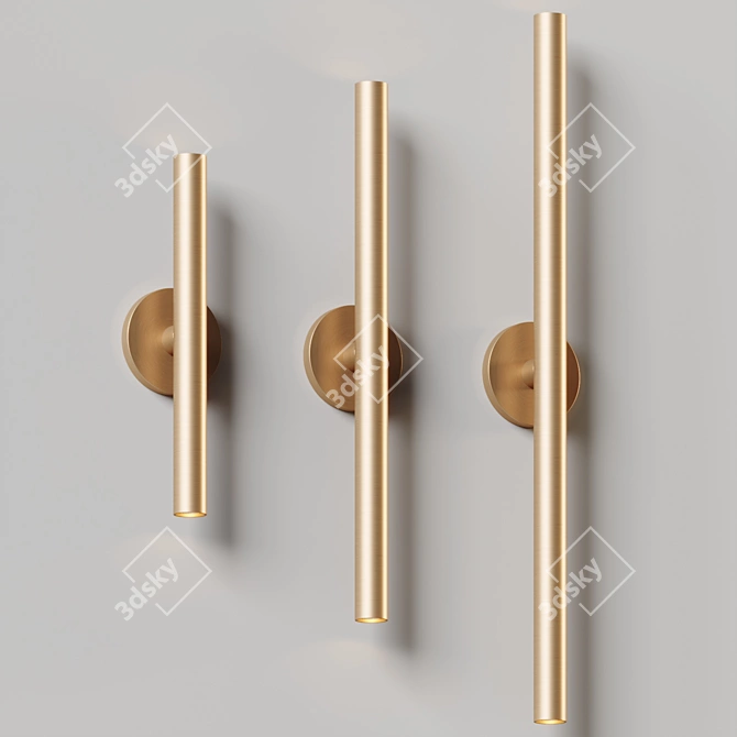 Urban Elegance LED Sconces 3D model image 5