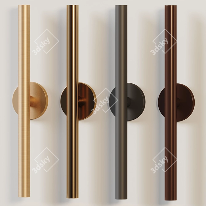 Urban Elegance LED Sconces 3D model image 6