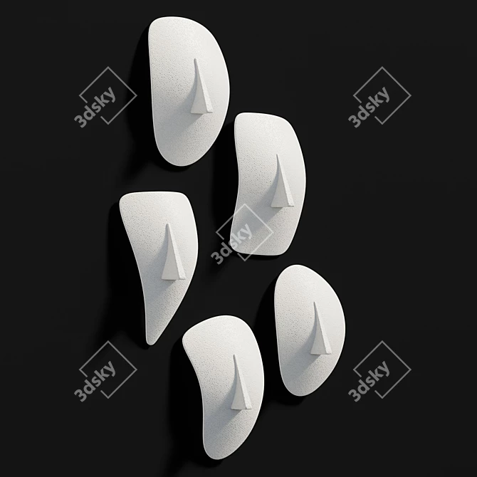 Modern Geometric Wall Art Set 3D model image 4