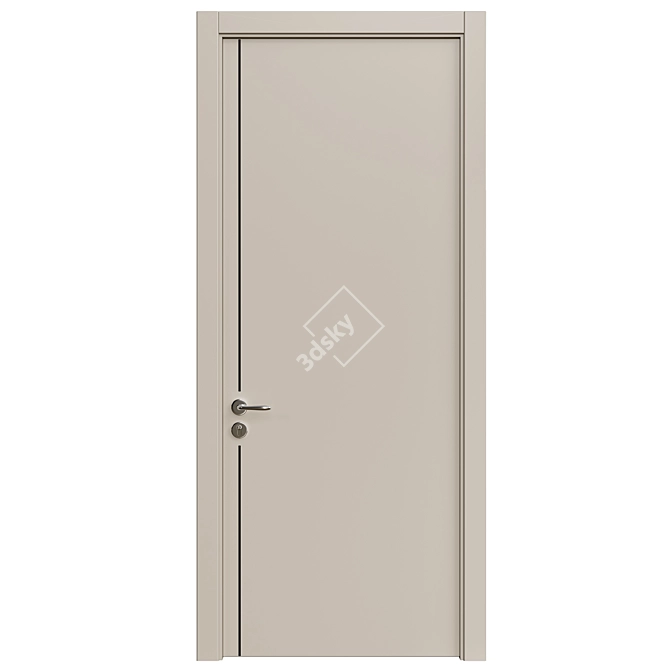 Interior Doors 3D Model Set 3D model image 5