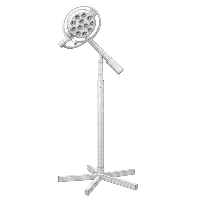 Precision Surgical Lighting Device 3D model image 5