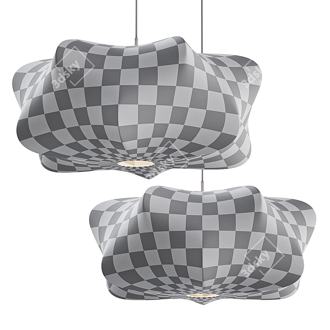 Sleek Cirrus Pendant Light 3D model image 5