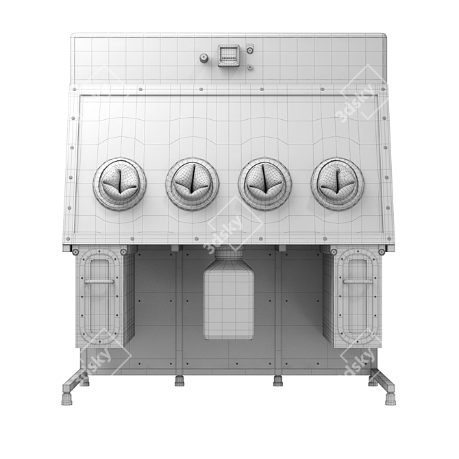 Sterile Handling Laboratory Isolator 3D model image 4