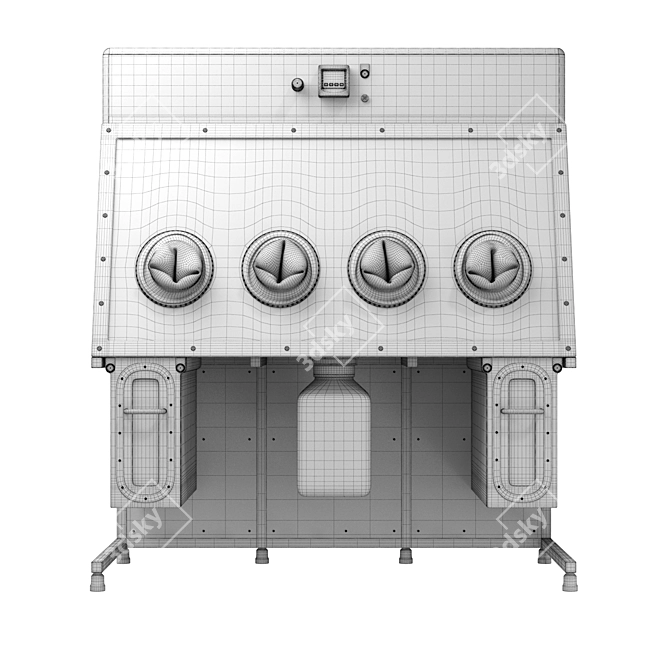 Sterile Handling Laboratory Isolator 3D model image 5