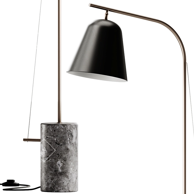 NORR11 Line Aluminum Floor Lamp 3D model image 3