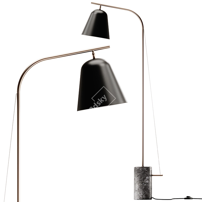 NORR11 Line Aluminum Floor Lamp 3D model image 4