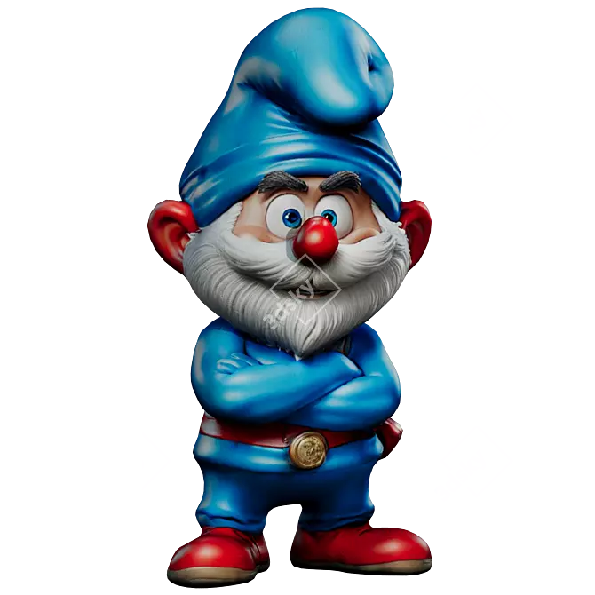 Papa Smurf Figurine 2021 3D model image 1