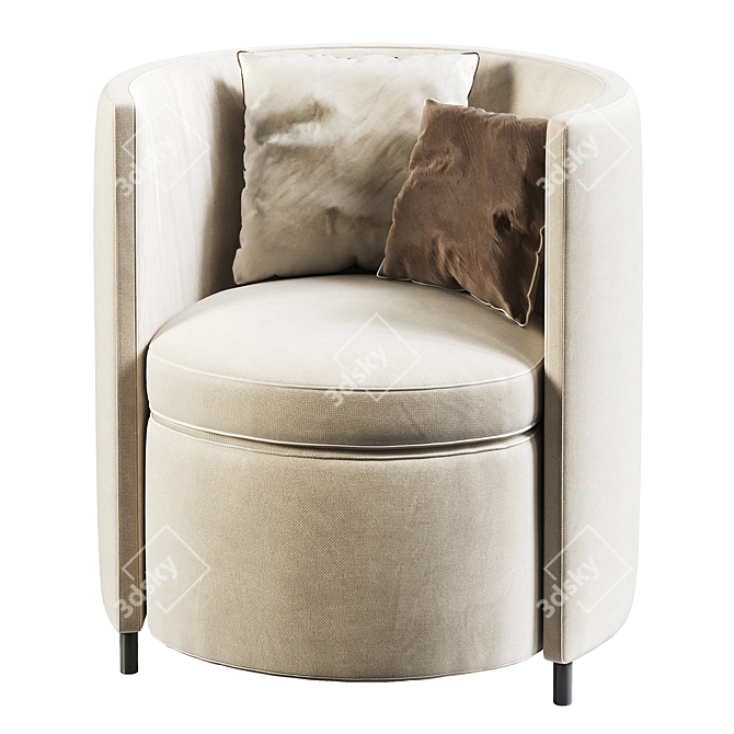 Frigerio Lou Armchair: Stylish Comfort 3D model image 1