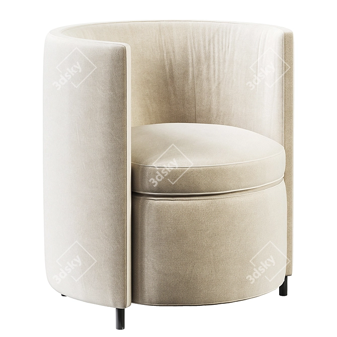 Frigerio Lou Armchair: Stylish Comfort 3D model image 2