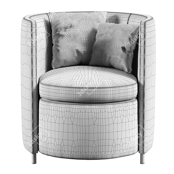 Frigerio Lou Armchair: Stylish Comfort 3D model image 5