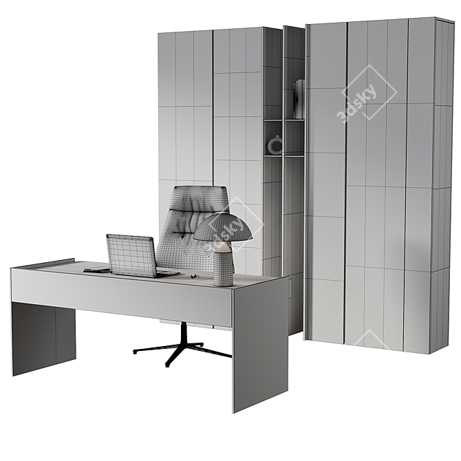 Modern Office Furniture Set 2014 3D model image 5