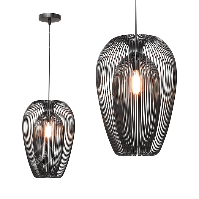 Dar Lighting Ero Pendant Light 3D model image 1