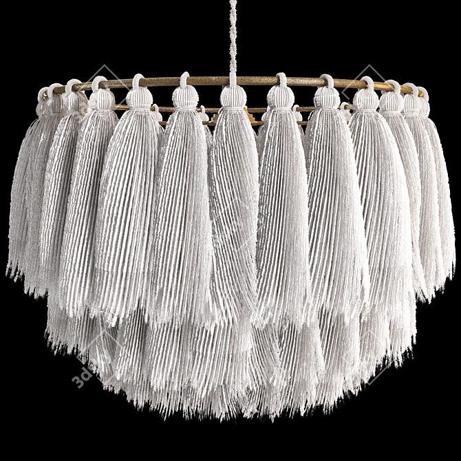 Boho Tassel Pendant Lamp Bundle 3D model image 3