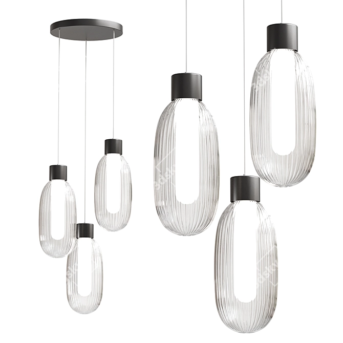 Friso Pendant Light (Hozo Brand) 3D model image 2