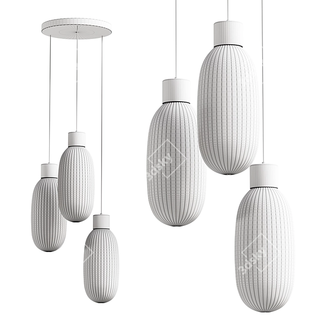 Friso Pendant Light (Hozo Brand) 3D model image 3