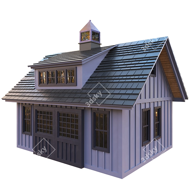 Forest Barnhouse 3D Model Pack 3D model image 1