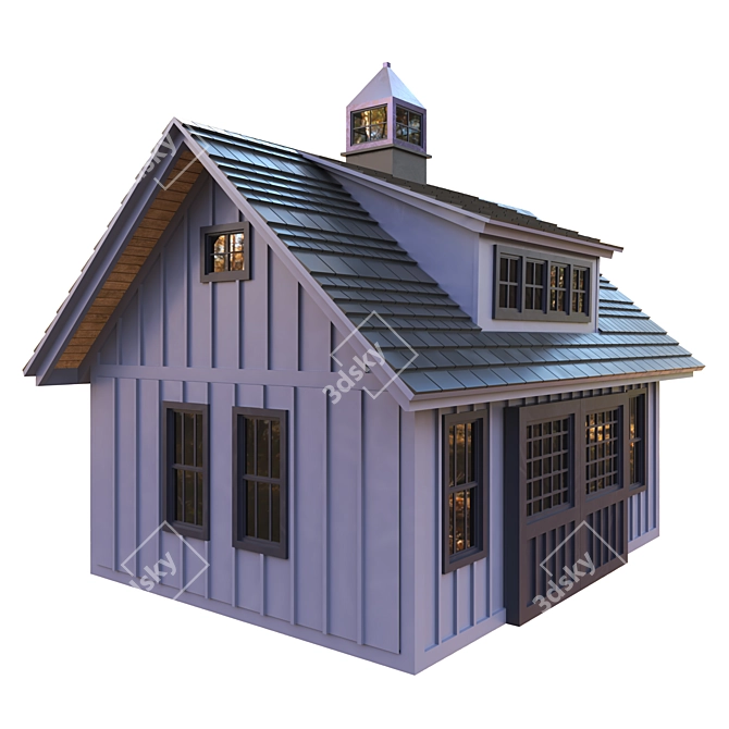 Forest Barnhouse 3D Model Pack 3D model image 2