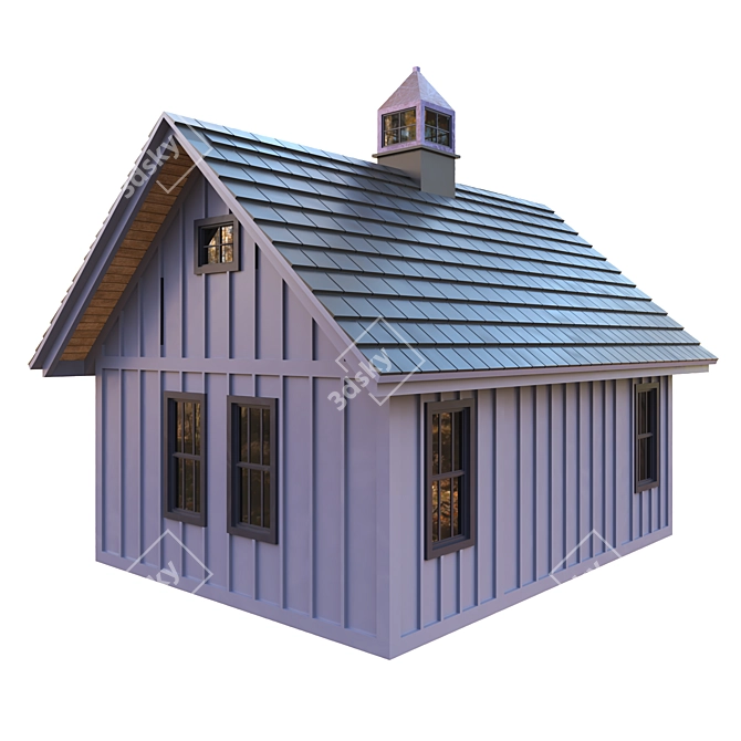 Forest Barnhouse 3D Model Pack 3D model image 3