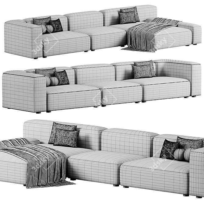 Modern Dimaro Sofa by Comocasa 3D model image 5