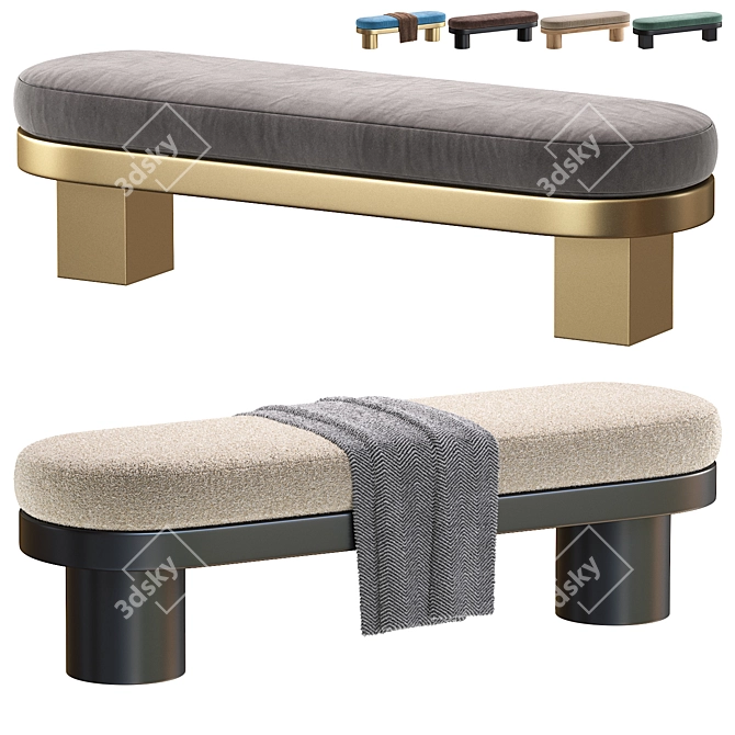 Elegant Banquet Seating by Cazarina 3D model image 1