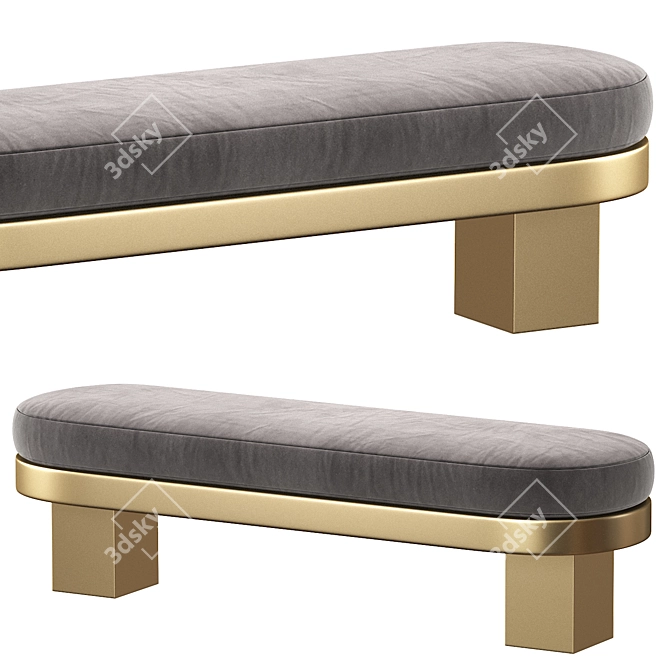 Elegant Banquet Seating by Cazarina 3D model image 4