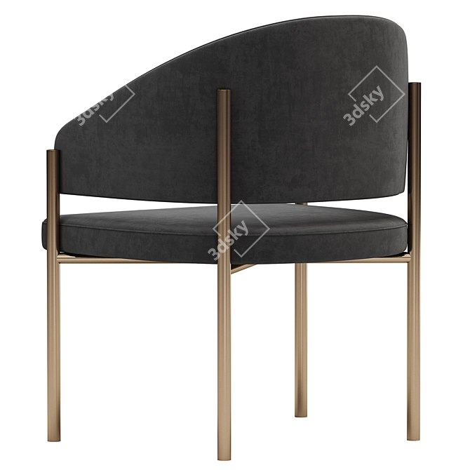 Modern Chic Solana Dining Chair 3D model image 6